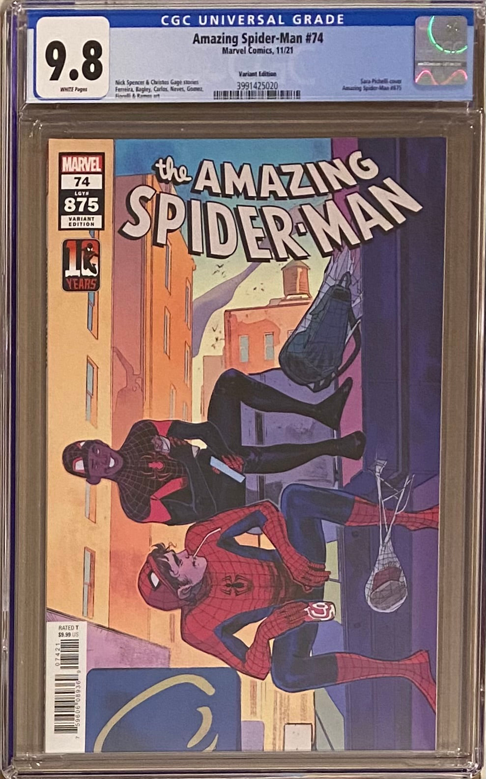 Amazing Spider-Man #74 (#875) Pichelli Miles Morales 10th Anniversary Variant CGC 9.8