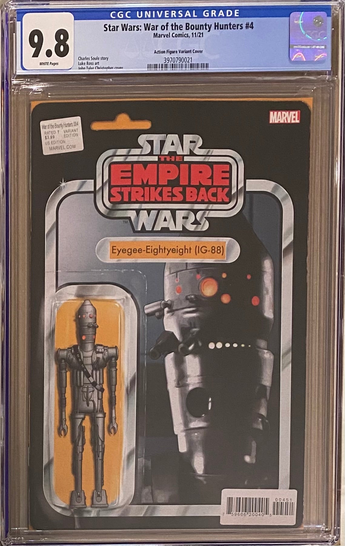 Star Wars: War of the Bounty Hunters #4 Action Figure Variant CGC 9.8