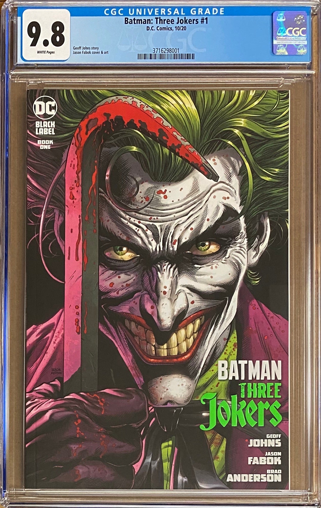 Batman: Three Jokers #1 DC Black Label CGC 9.8