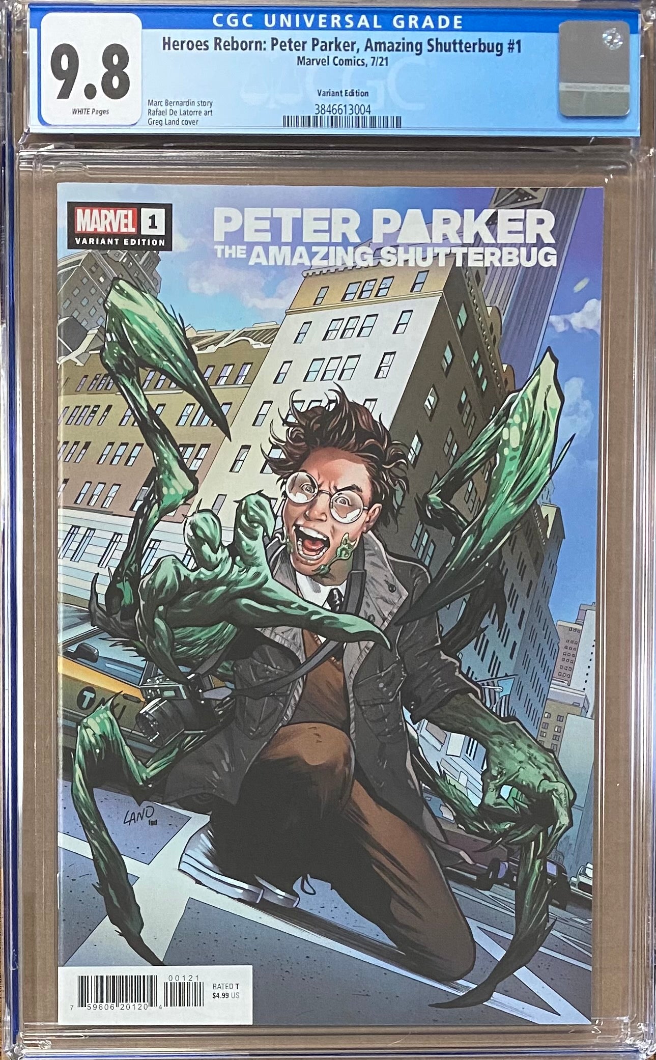 Heroes Reborn: Peter Parker - The Amazing Shutterbug #1 Variant CGC 9.8