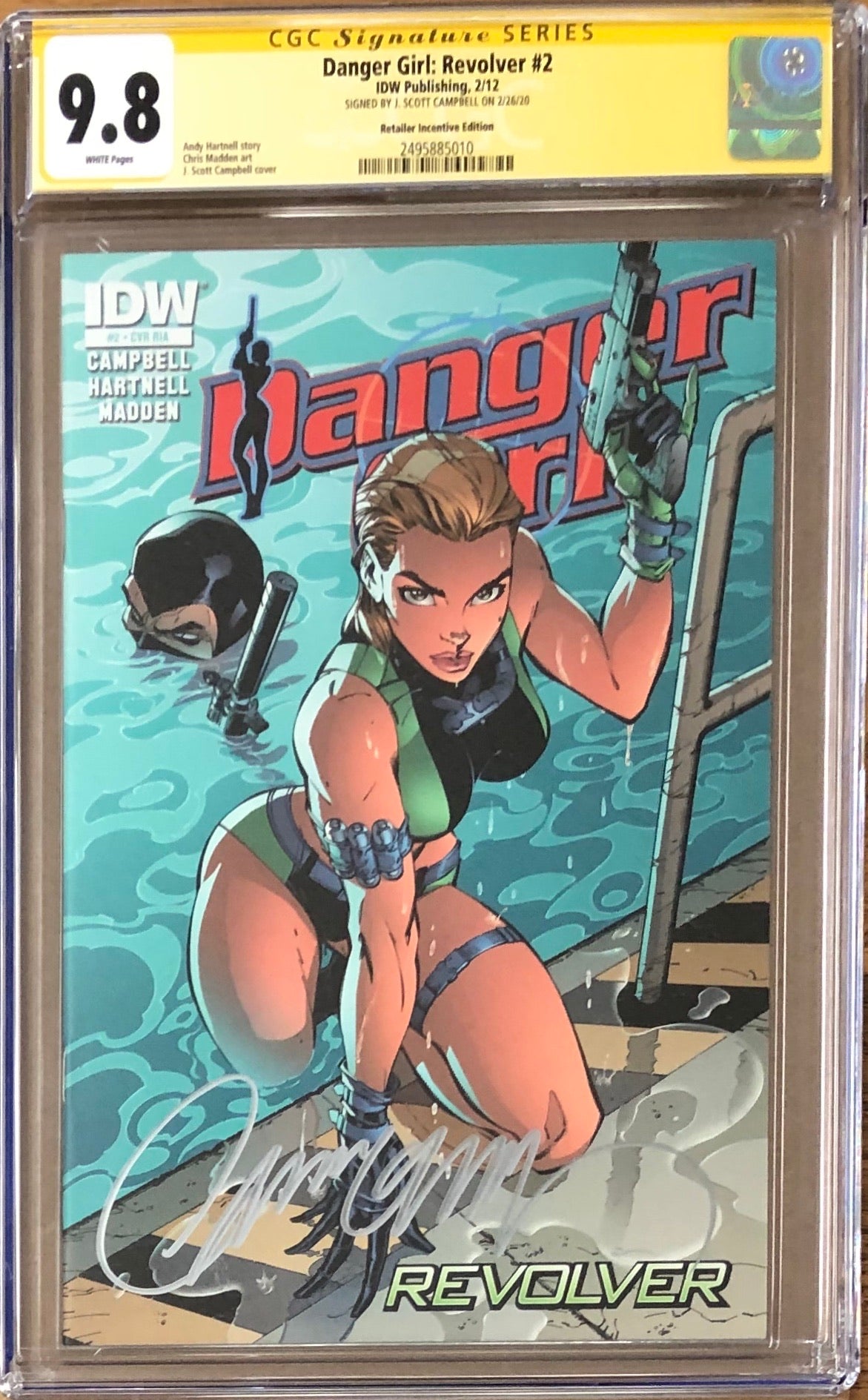 Danger Girl: Revolver #2 Retailer Incentive Edition  CGC 9.8 SS