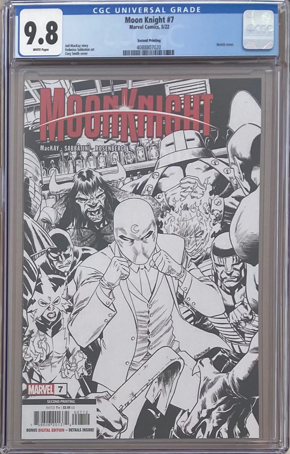 Moon Knight #7 Second Printing CGC 9.8