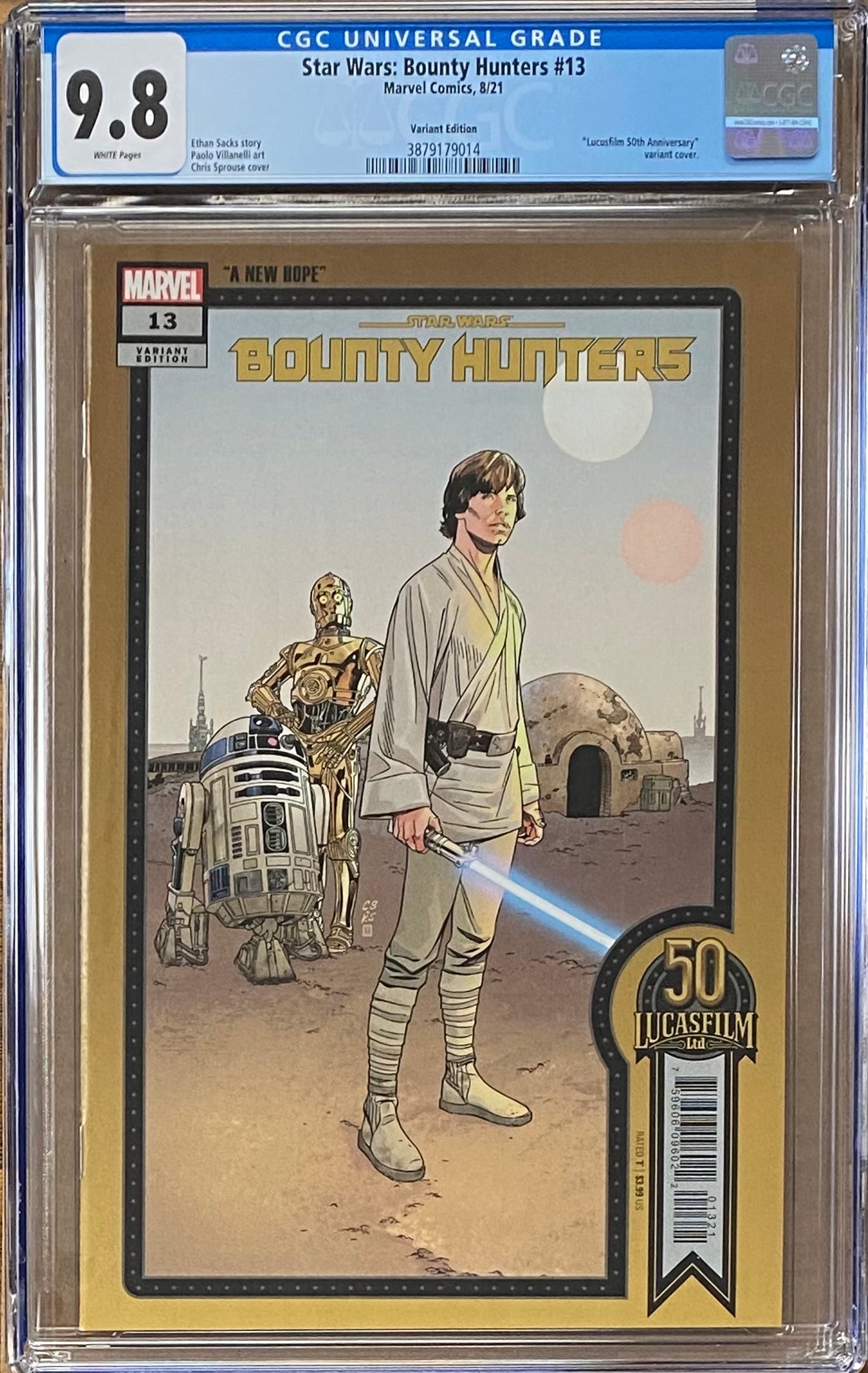 Star Wars: Bounty Hunters #13 Sprouse Variant CGC 9.8 - War of the Bounty Hunters