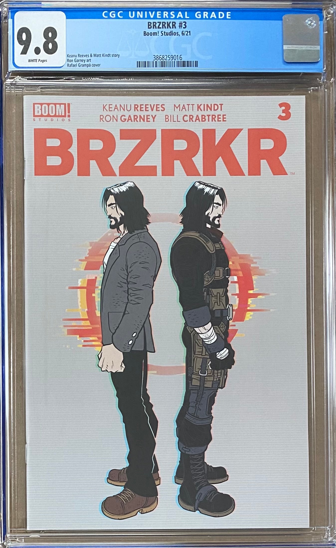 BRZRKR #3 Cover A Grampa CGC 9.8 (Berzerker)