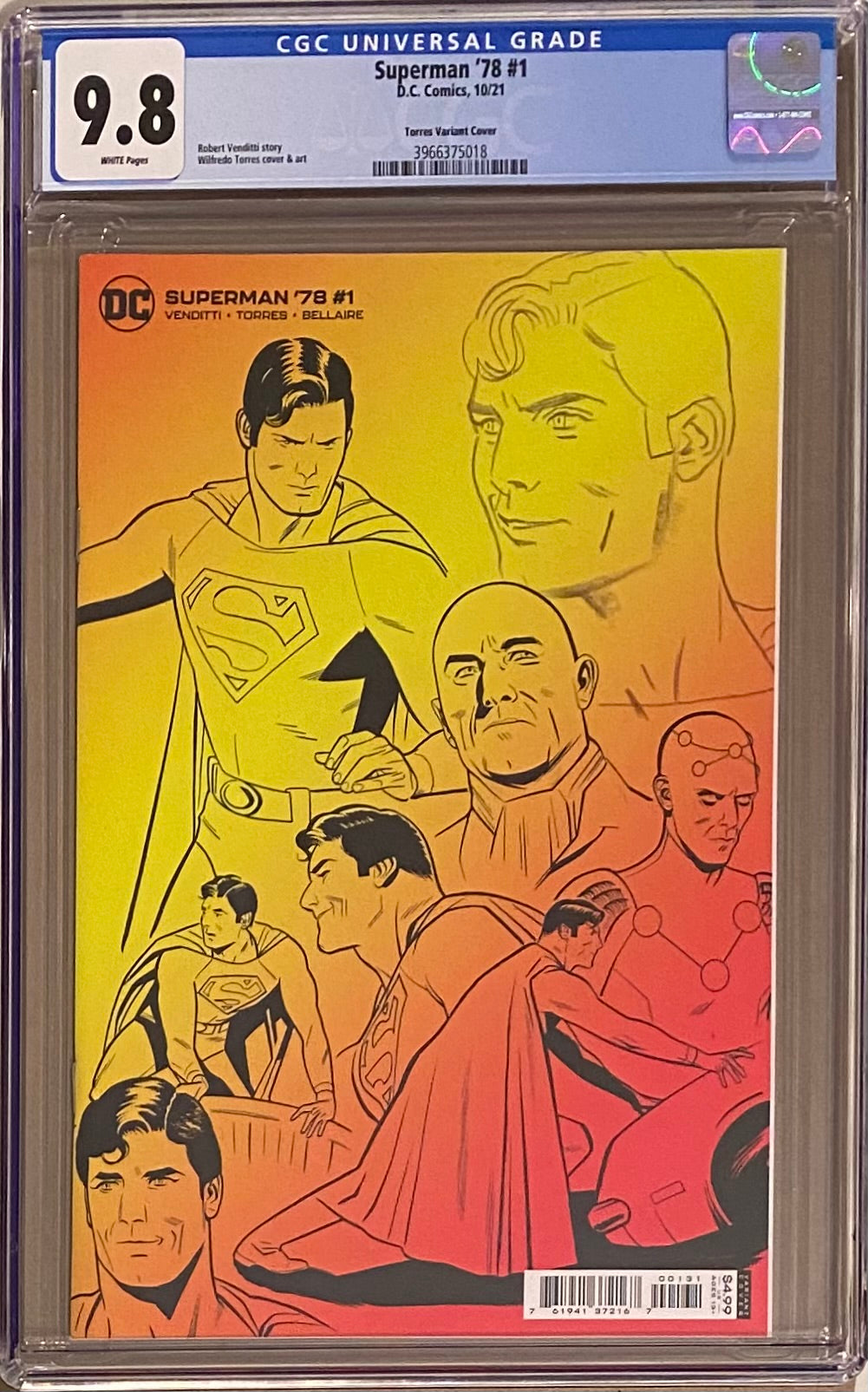 Superman '78 #1 Torres Retailer Incentive Variant CGC 9.8