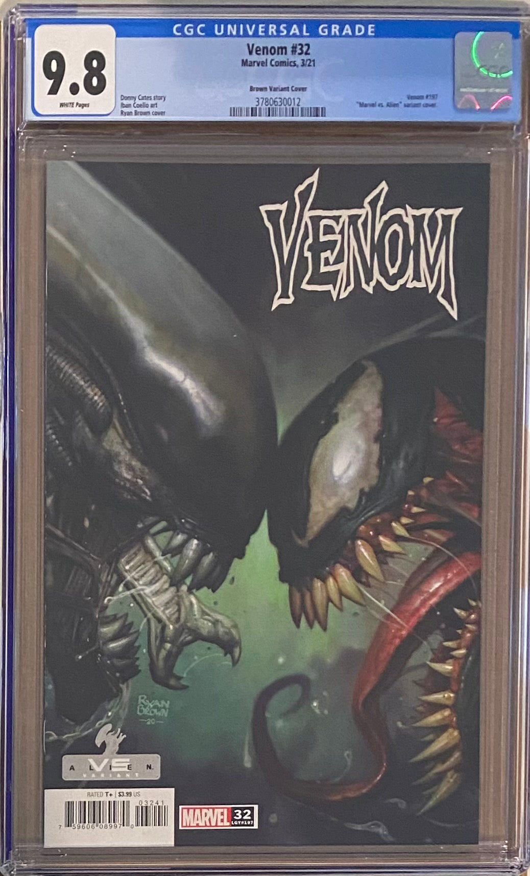 Venom #32 Brown "Marvel vs. Aliens" Variant CGC 9.8