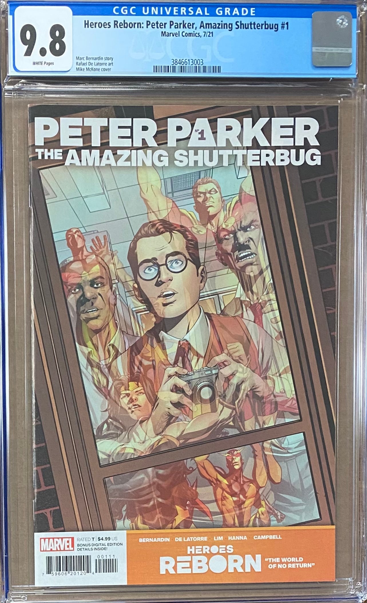 Heroes Reborn: Peter Parker - The Amazing Shutterbug #1 CGC 9.8