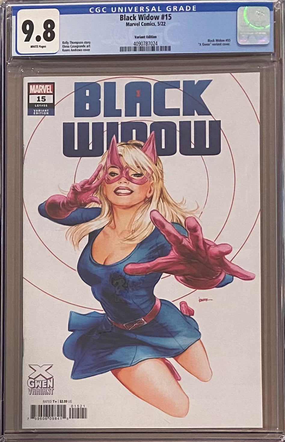 Black Widow #15 Andrews X-Gwen Variant CGC 9.8