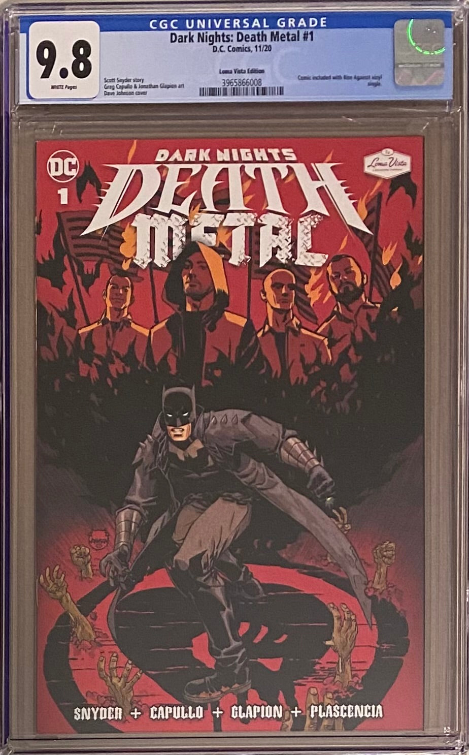 Dark Nights Death Metal #1 Loma Vista Edition Variant CGC 9.8