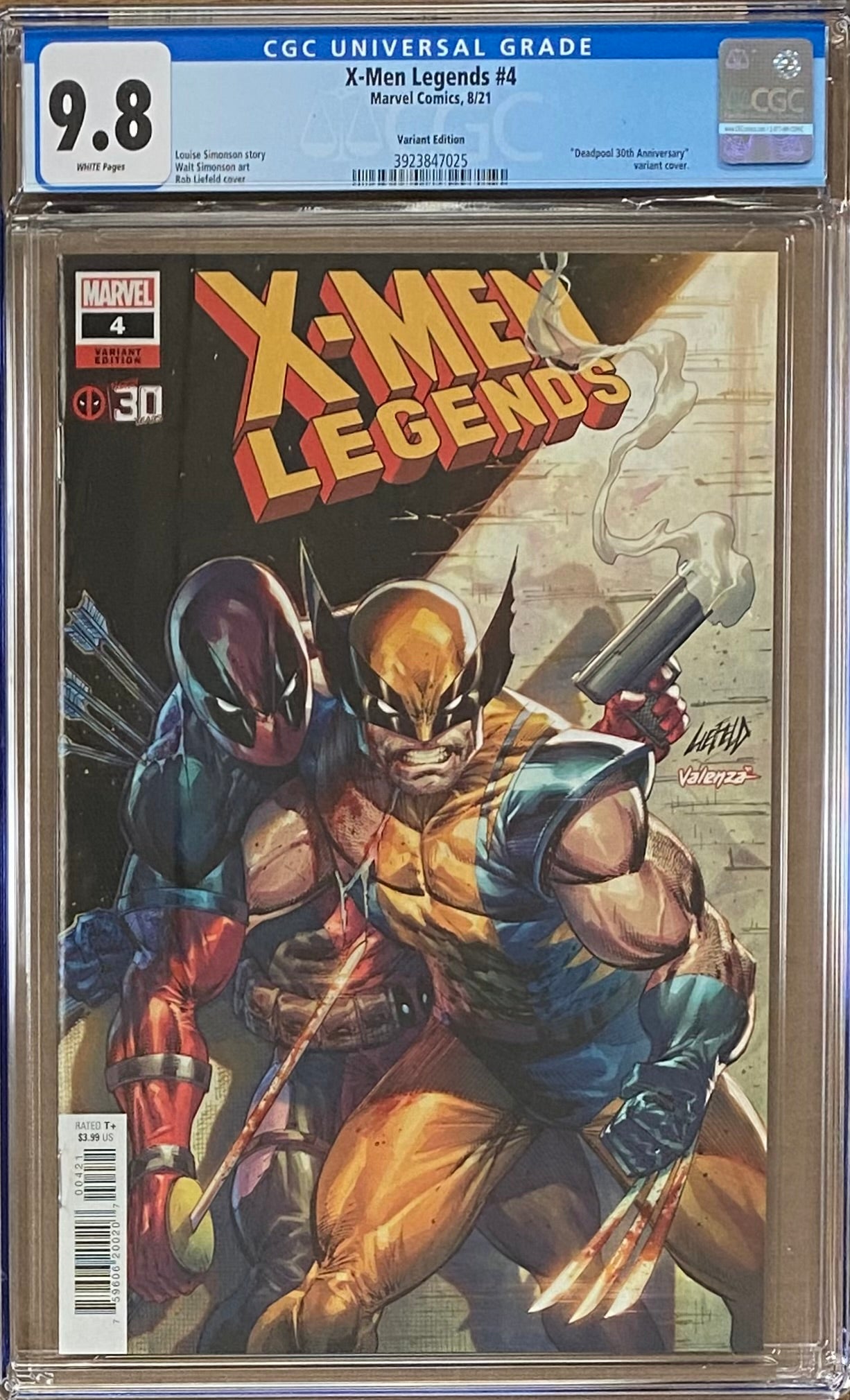 X-Men Legends #4 Liefeld Deadpool 30th Anniversary Variant CGC 9.8