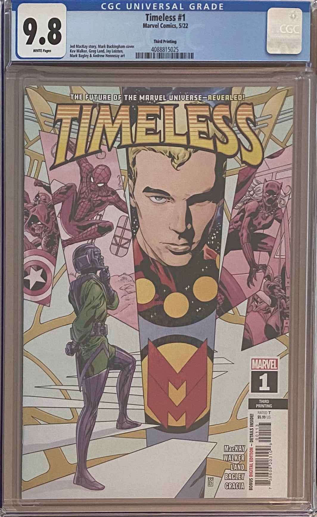 Timeless #1 Third Printing CGC 9.8