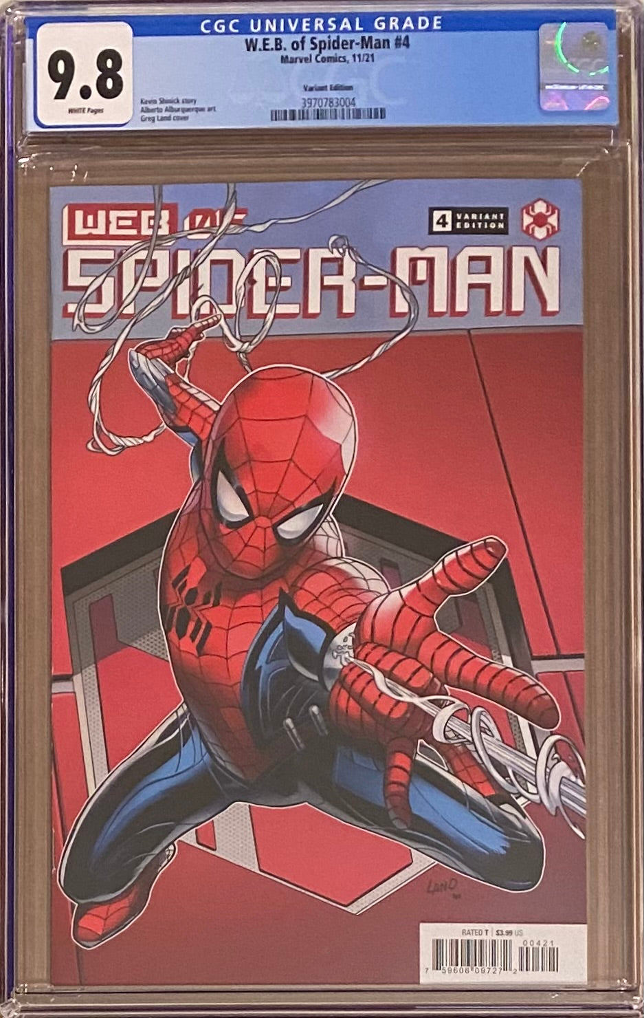 Web of Spider-Man #4 Variant CGC 9.8