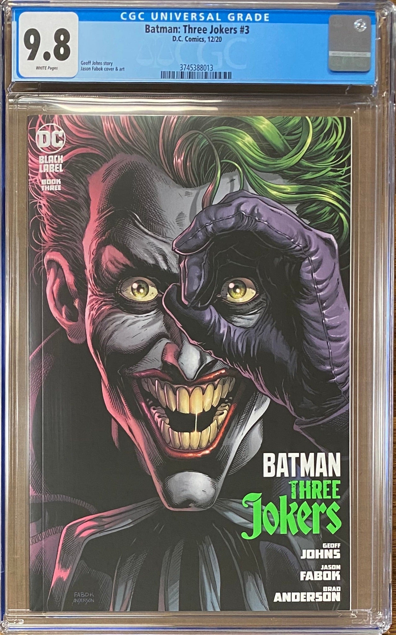 Batman: Three Jokers #3 DC Black Label CGC 9.8