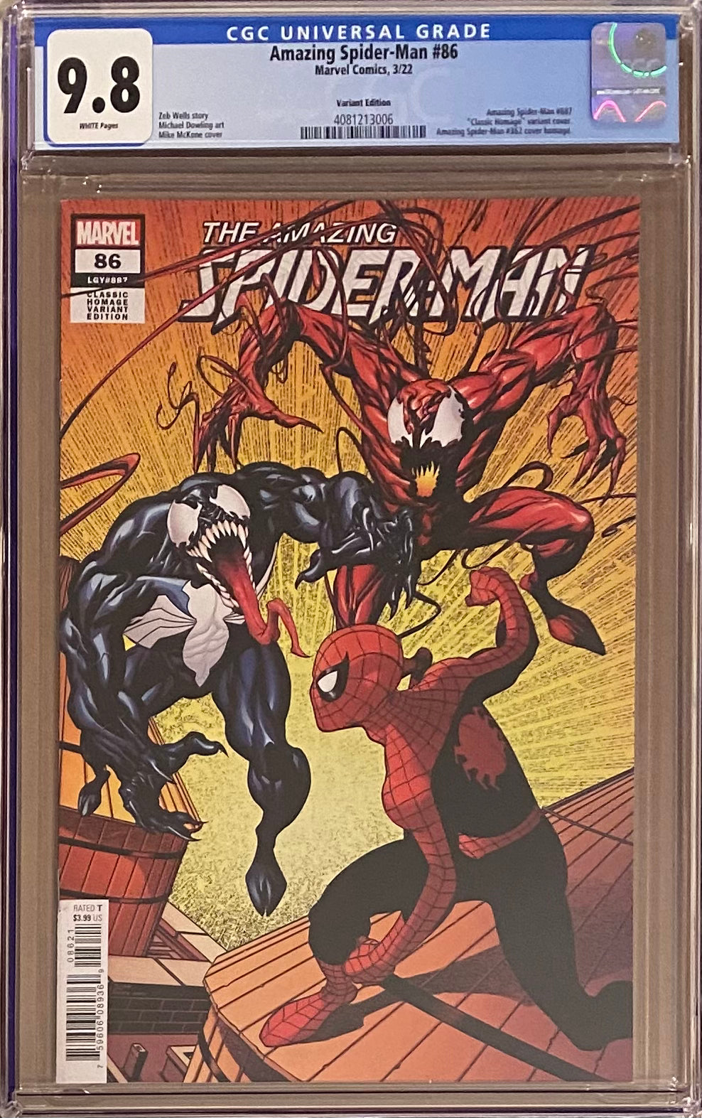 Amazing Spider-Man #86 Mckone Homage Variant CGC 9.8