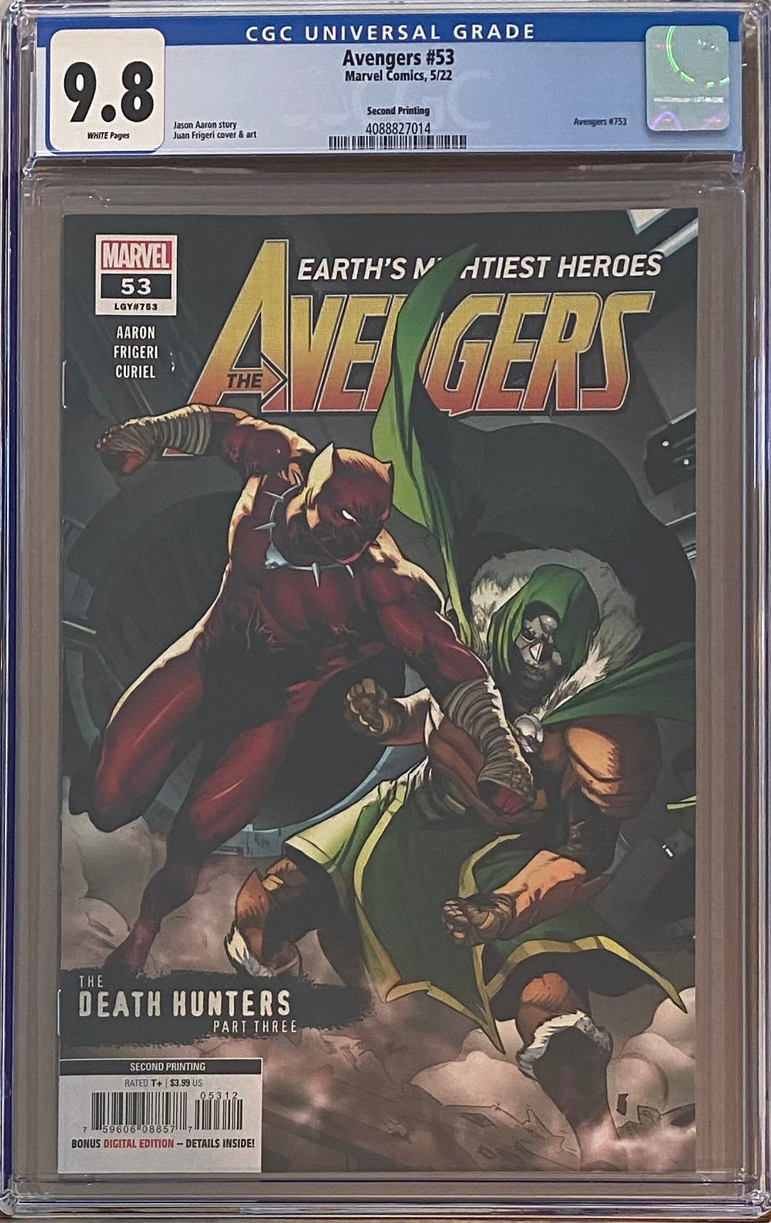 Avengers #53 Second Printing CGC 9.8 - First Red Panther Suit