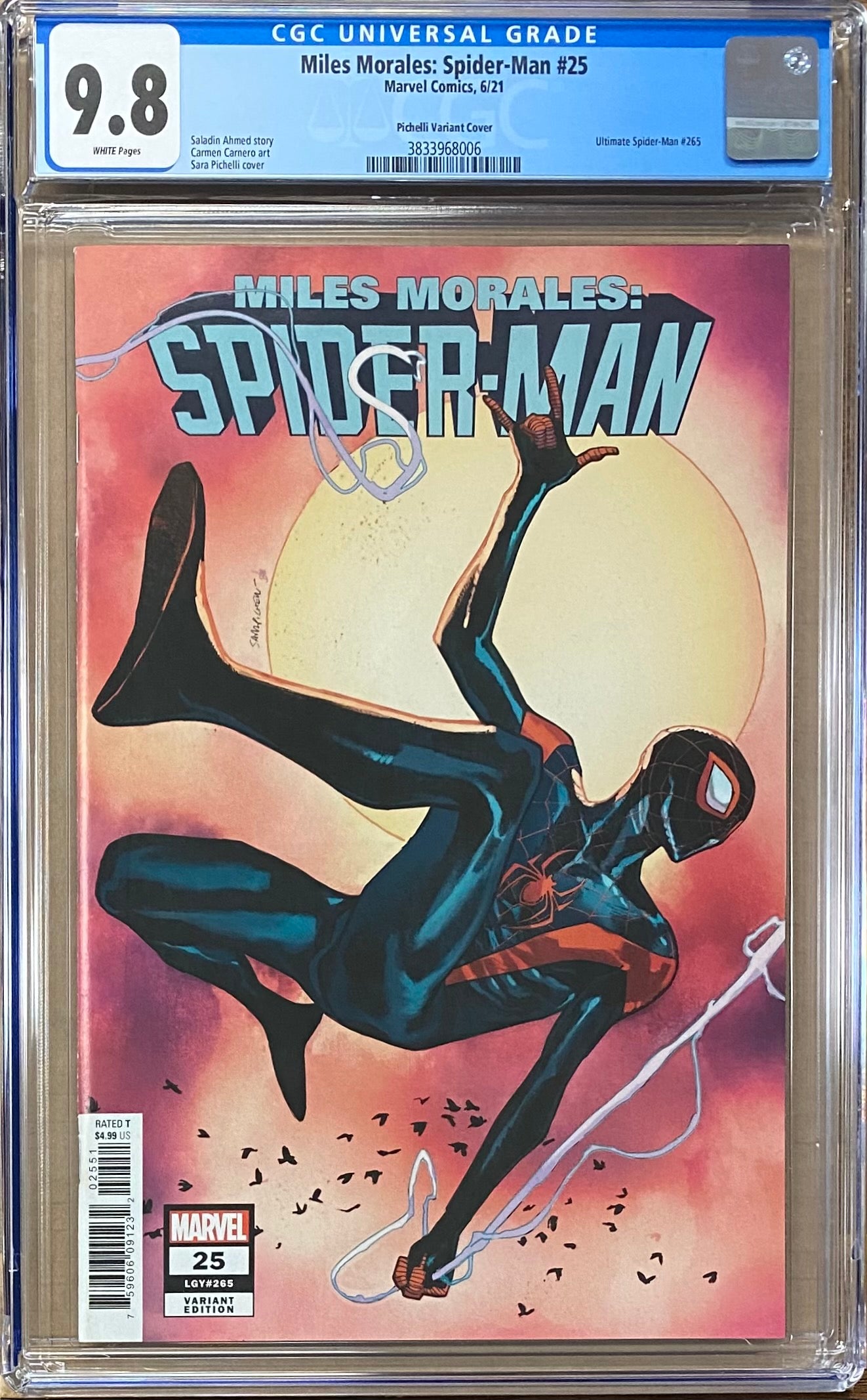 Miles Morales: Spider-Man #25 Pichelli 1:25 Retailer Incentive Variant CGC 9.8