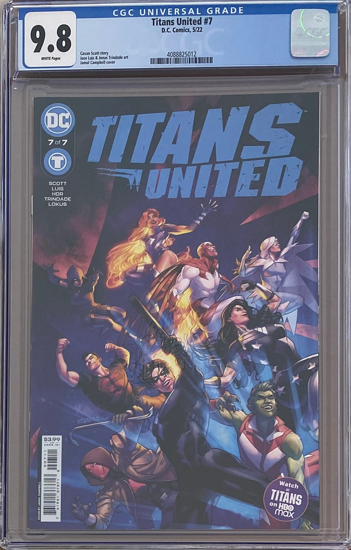 Titans United #7 CGC 9.8
