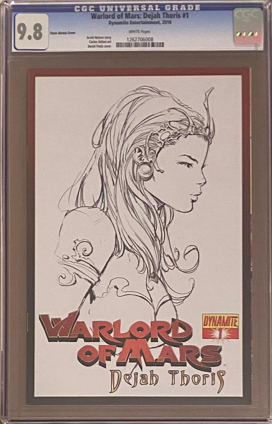 Warlord of Mars: Dejah Thoris #1 Finch Sketch Cover CGC 9.8
