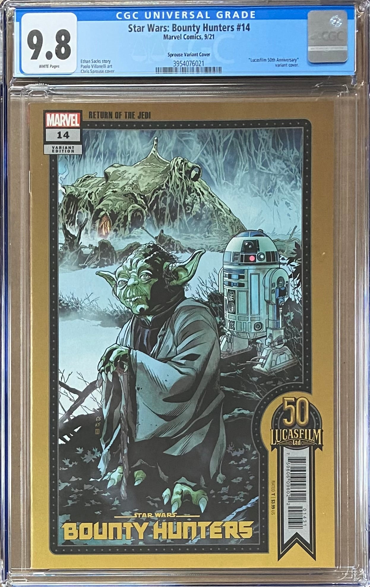 Star Wars: Bounty Hunters #14 Sprouse Variant CGC 9.8 - War of the Bounty Hunters
