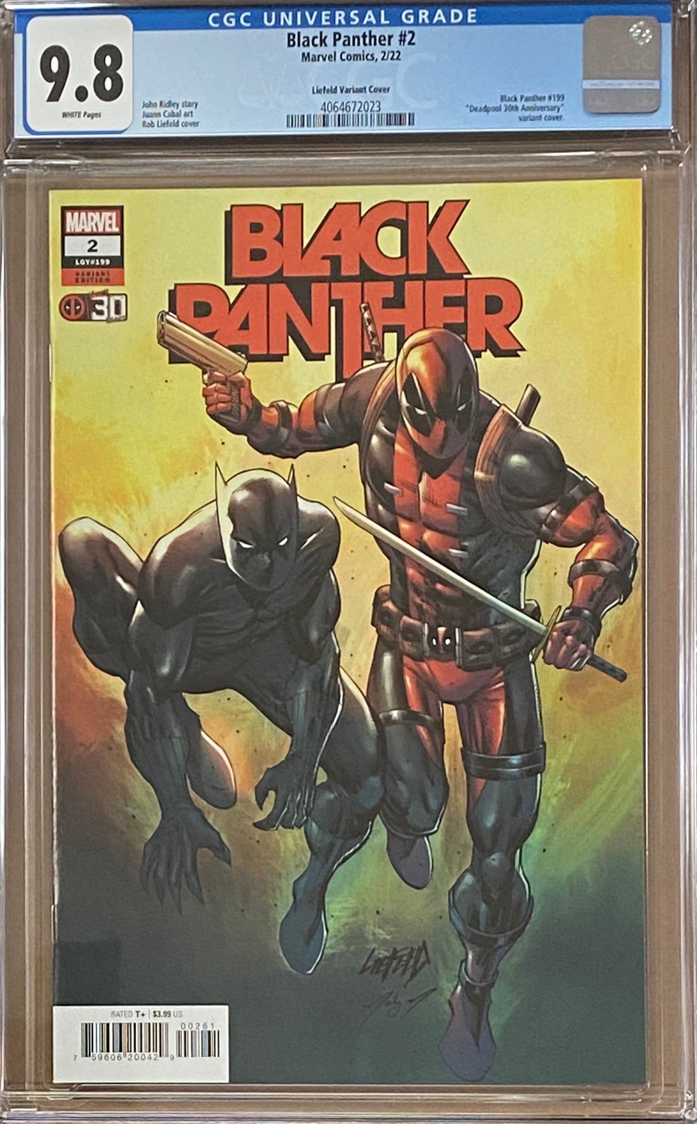 Black Panther #2 Liefeld Deadpool 30th Anniversary Variant CGC 9.8
