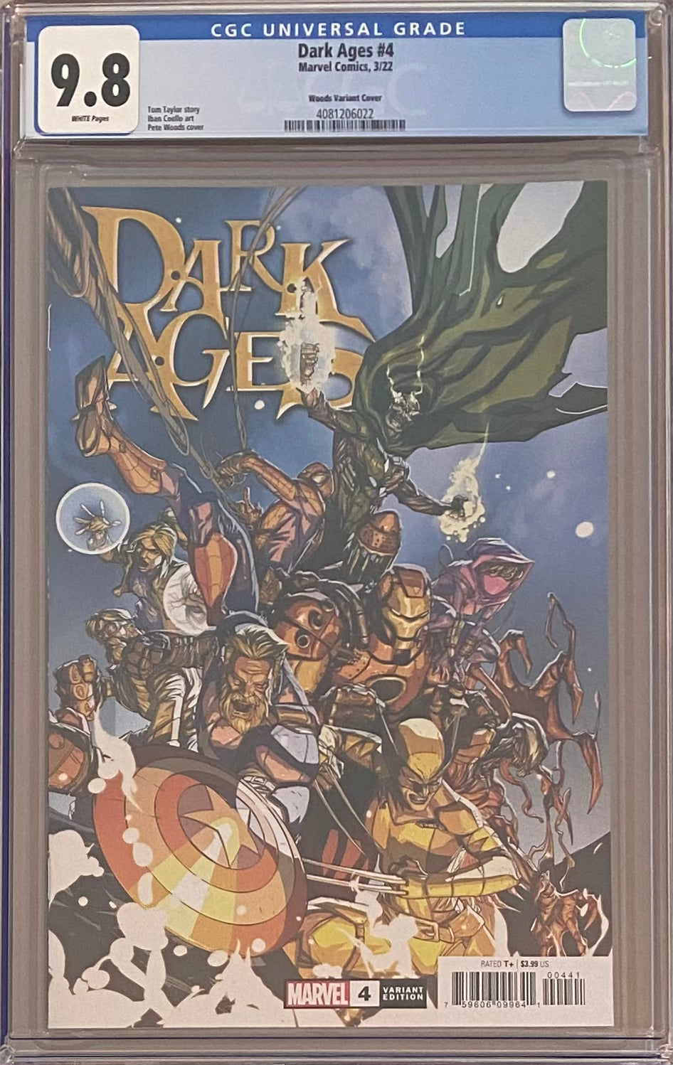 Dark Ages #4 Woods 1:25 Retailer Incentive Variant CGC 9.8