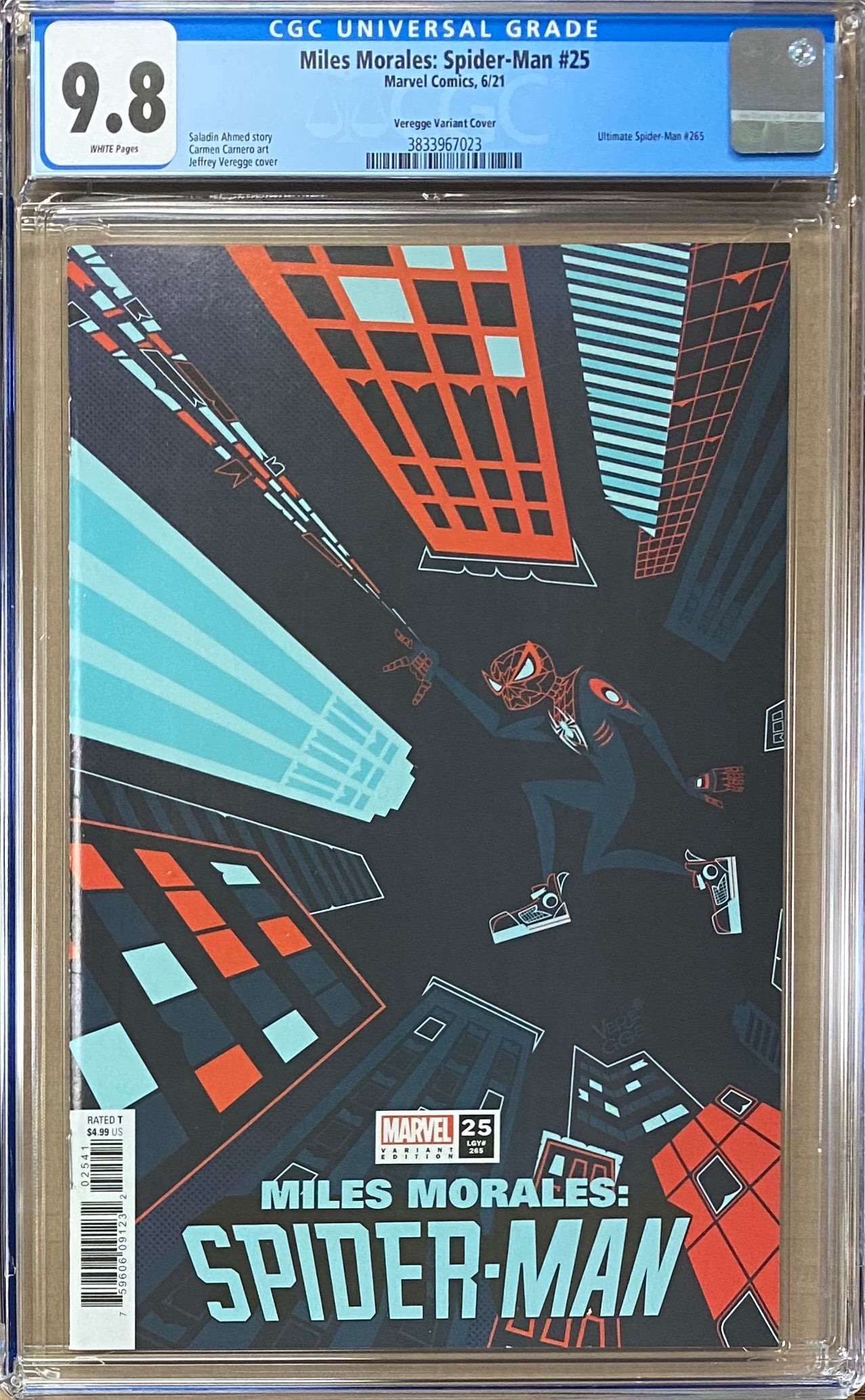 Miles Morales: Spider-Man #25 Veregge Variant CGC 9.8