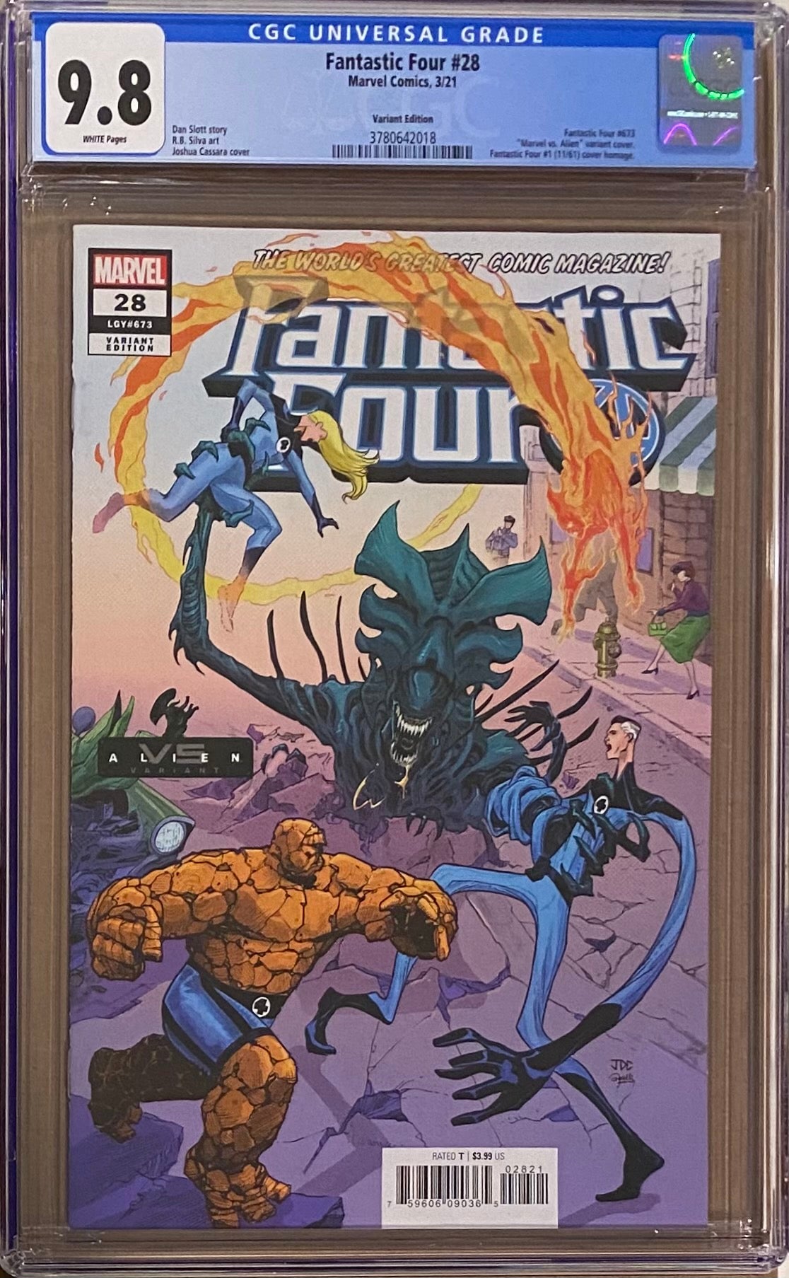 Fantastic Four #28 "Marvel vs. Aliens" Variant CGC 9.8