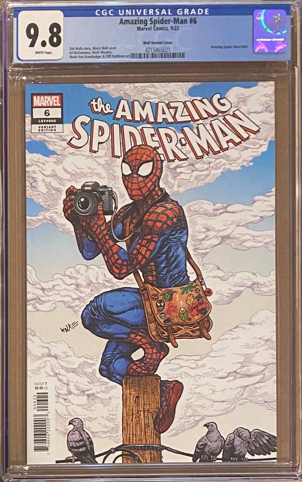 Amazing Spider-Man #6 (#900) Wolf Variant CGC 9.8