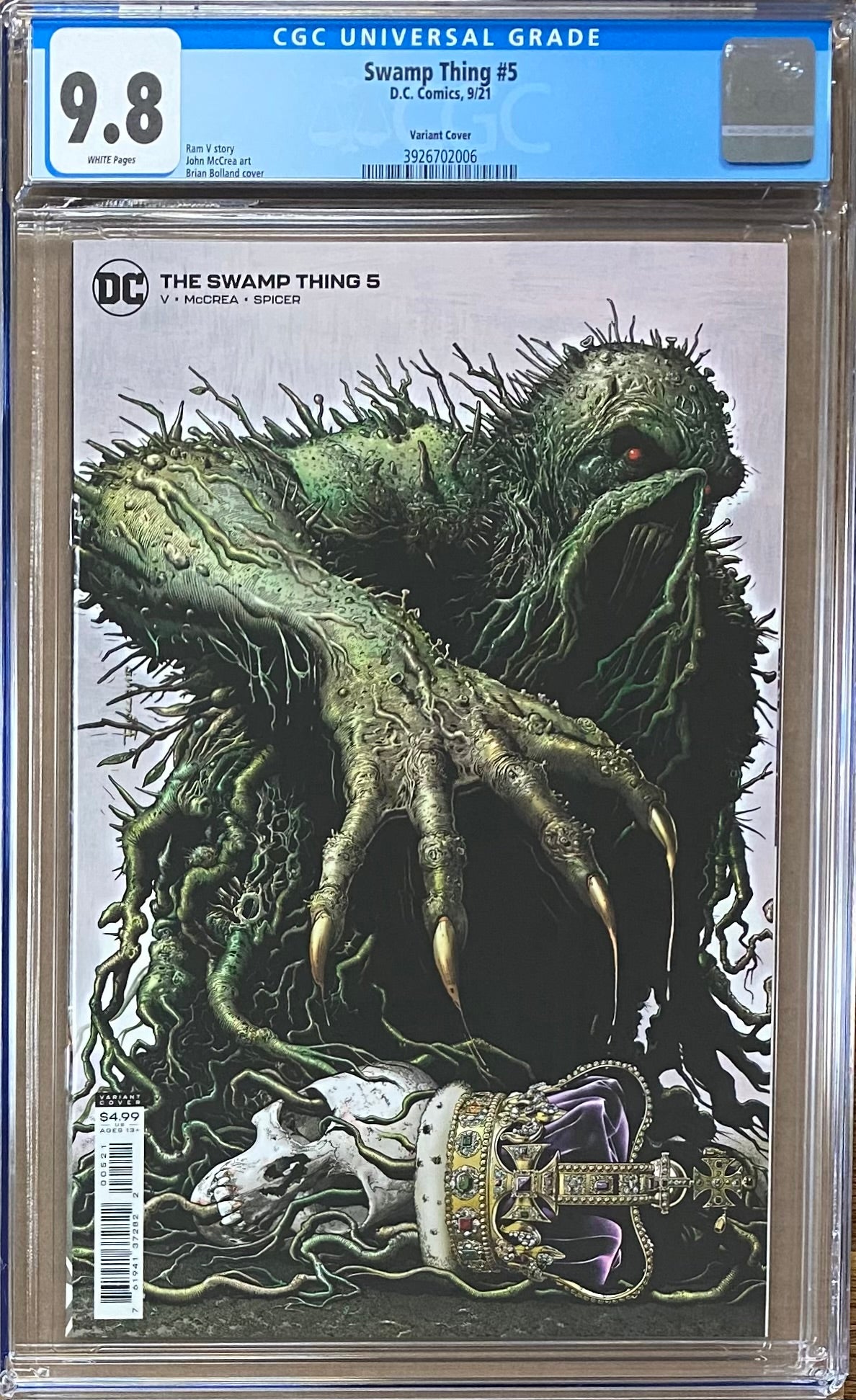 Swamp Thing #5 Variant CGC 9.8