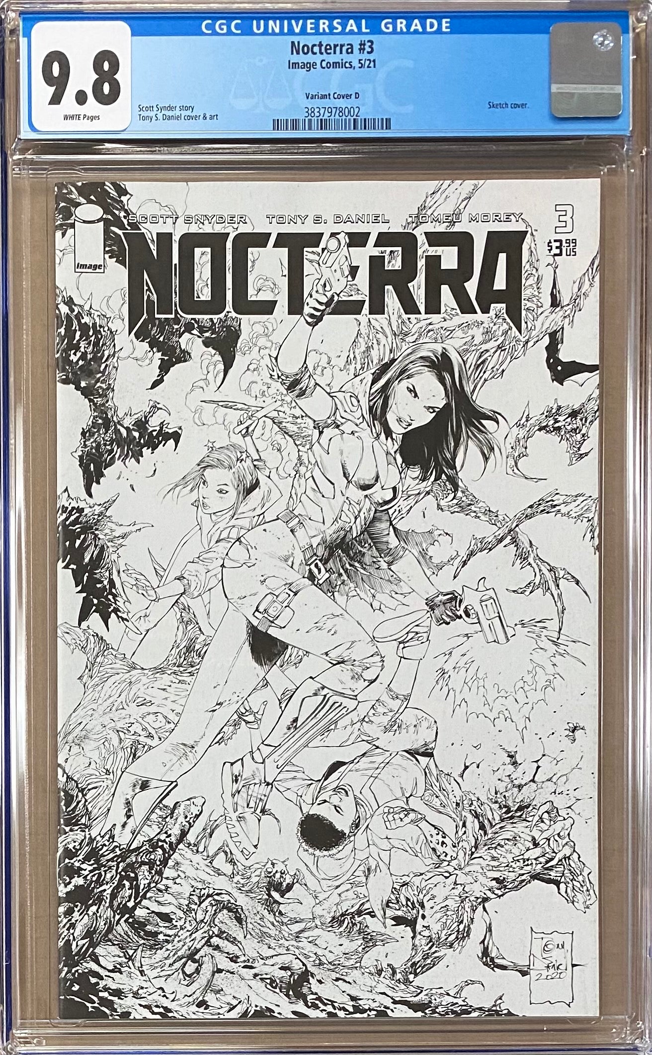 Nocterra #3 1:10 Retailer Incentive Variant CGC 9.8