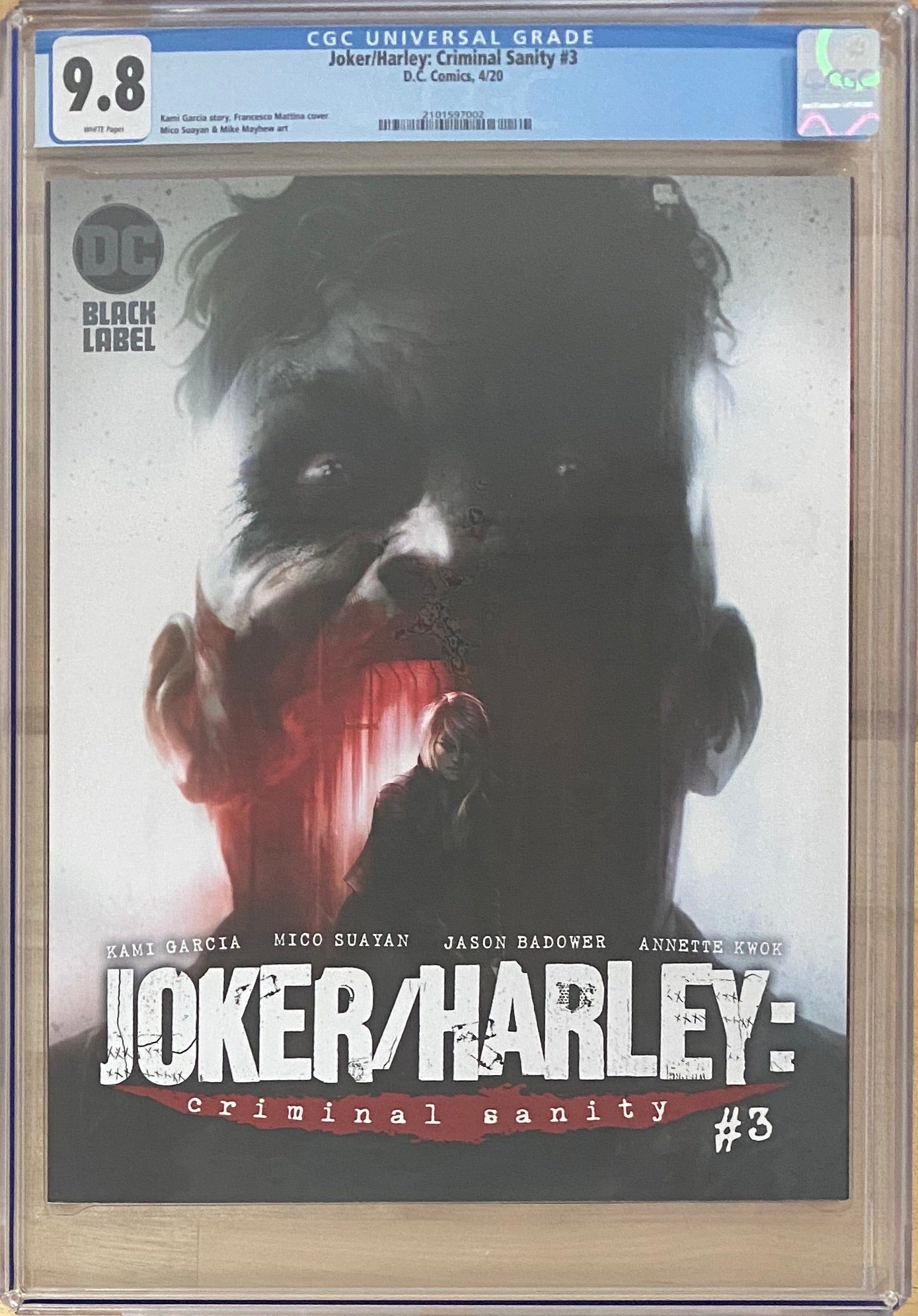 Joker/Harley: Criminal Sanity #3 Mattina Cover DC Black Label CGC 9.8