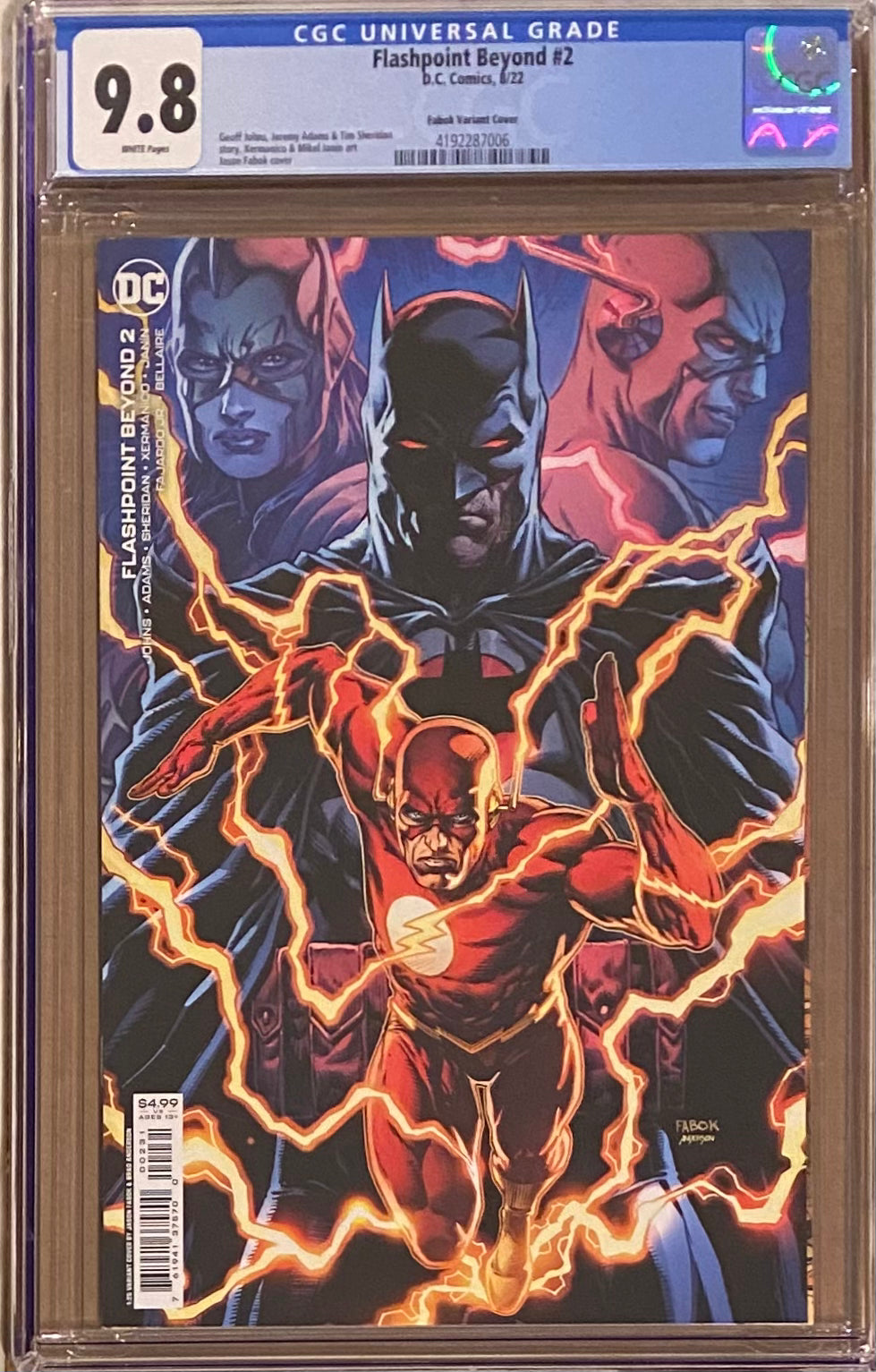 Flashpoint Beyond #2 Fabok 1:25 Retailer Incentive Variant CGC 9.8