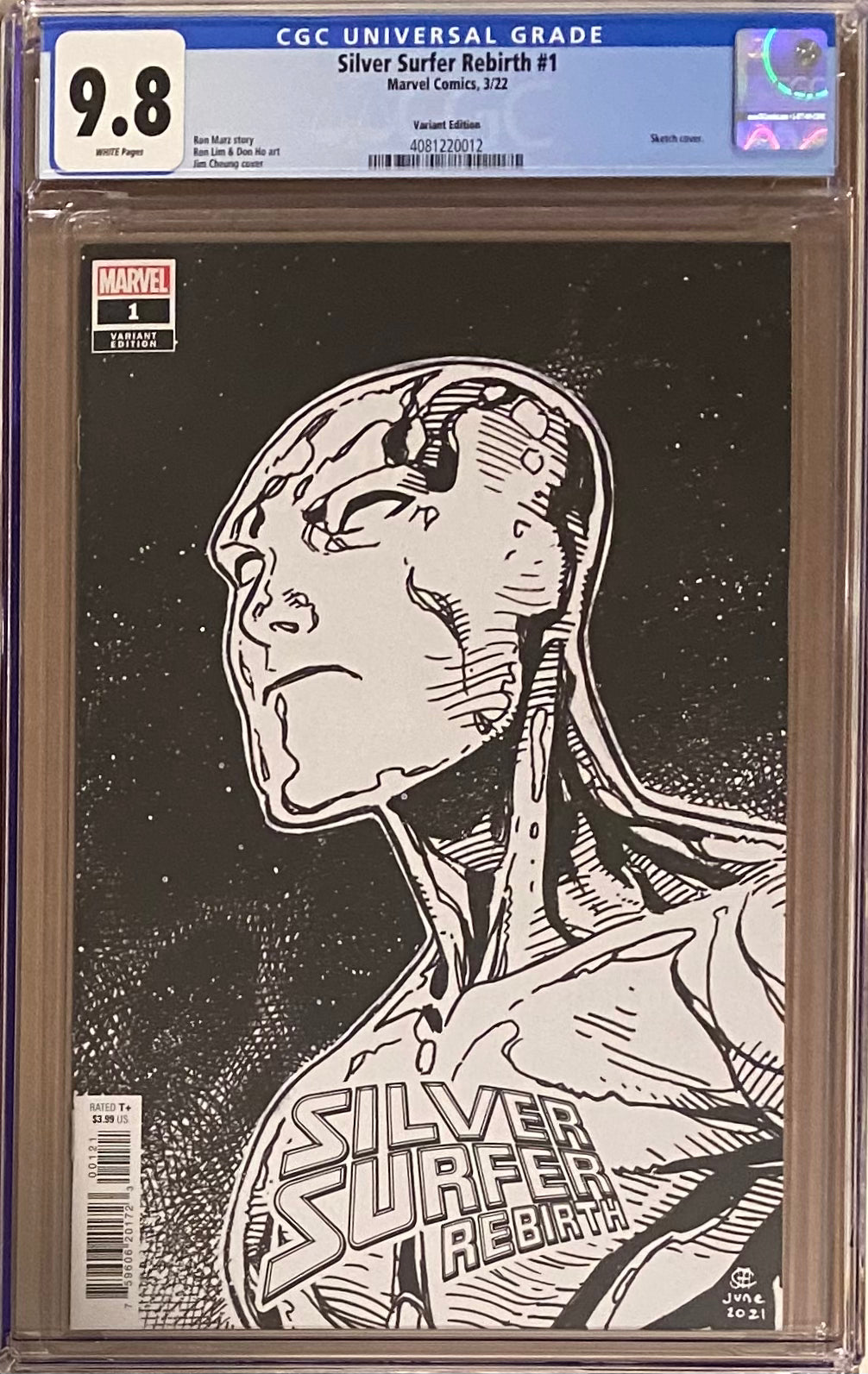 Silver Surfer: Rebirth #1 Cheung Headshot Variant CGC 9.8