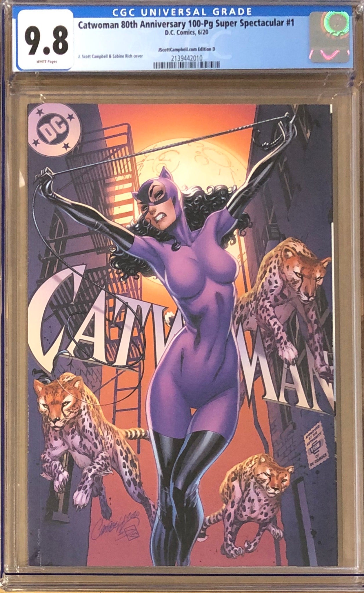 Catwoman 80th Anniversary 100 Page Super Spectacular #1 J. Scott Campbell Exclusive D "Jim Balent" CGC 9.8