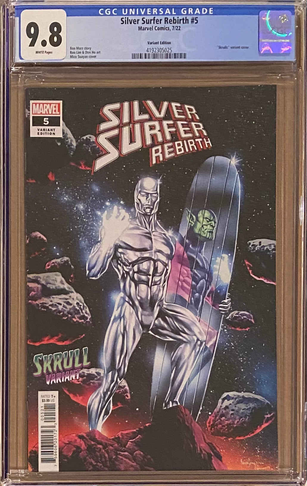 Silver Surfer: Rebirth #5 Suayan Variant CGC 9.8