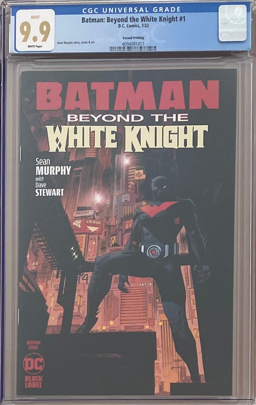 Batman: Beyond the White Knight #1 Second Printing CGC 9.9 MINT