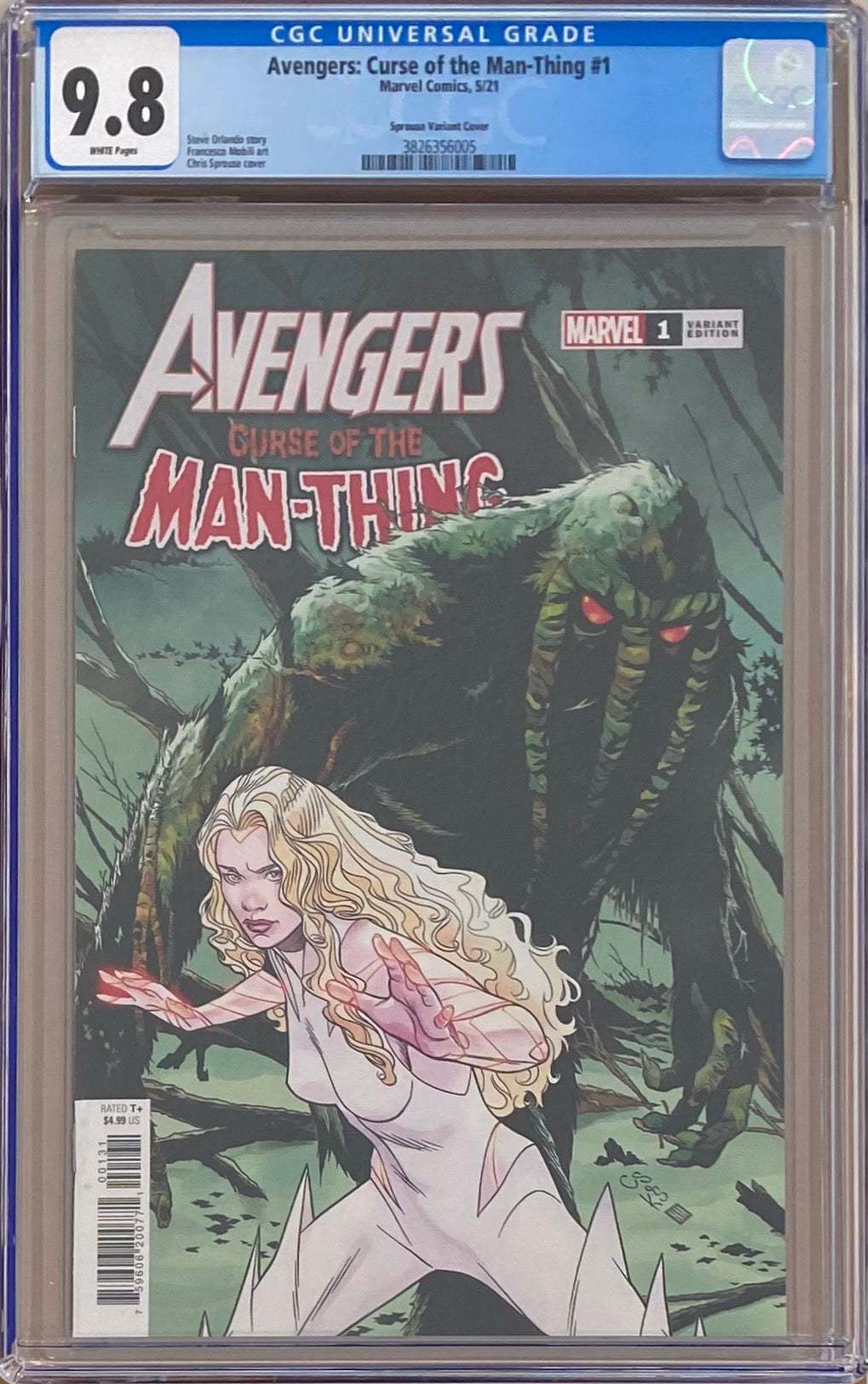 Avengers: Curse of the Man-Thing #1 Sprouse Variant CGC 9.8