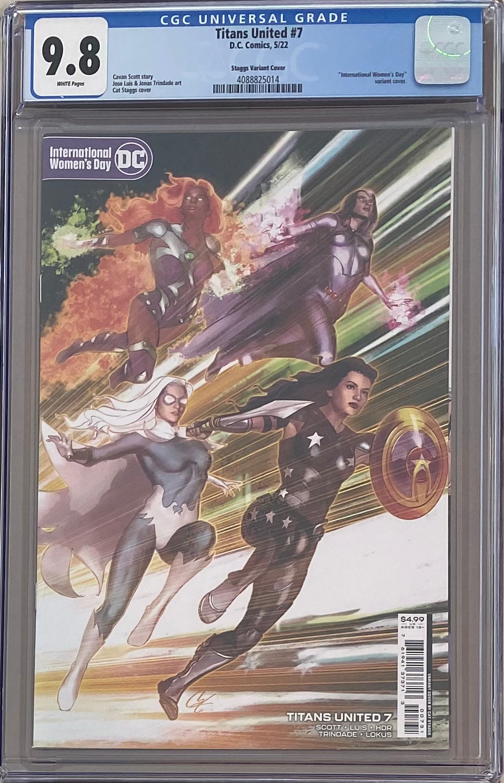 Titans United #7 Staggs Variant CGC 9.8