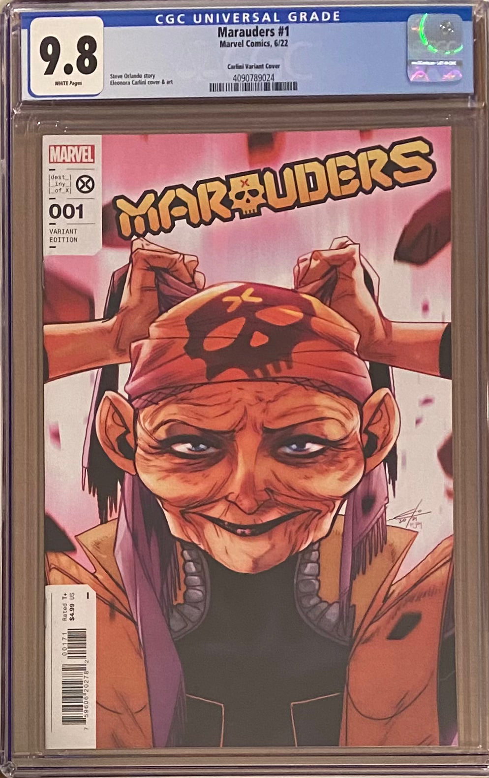 Marauders #1 Carlini 1:25 Retailer Incentive Variant CGC 9.8