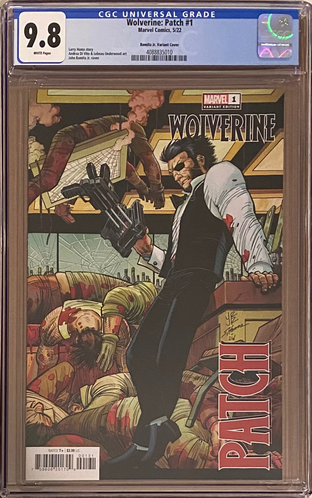 Wolverine: Patch #1 Romita Jr. 1:25 Retailer Incentive Variant CGC 9.8