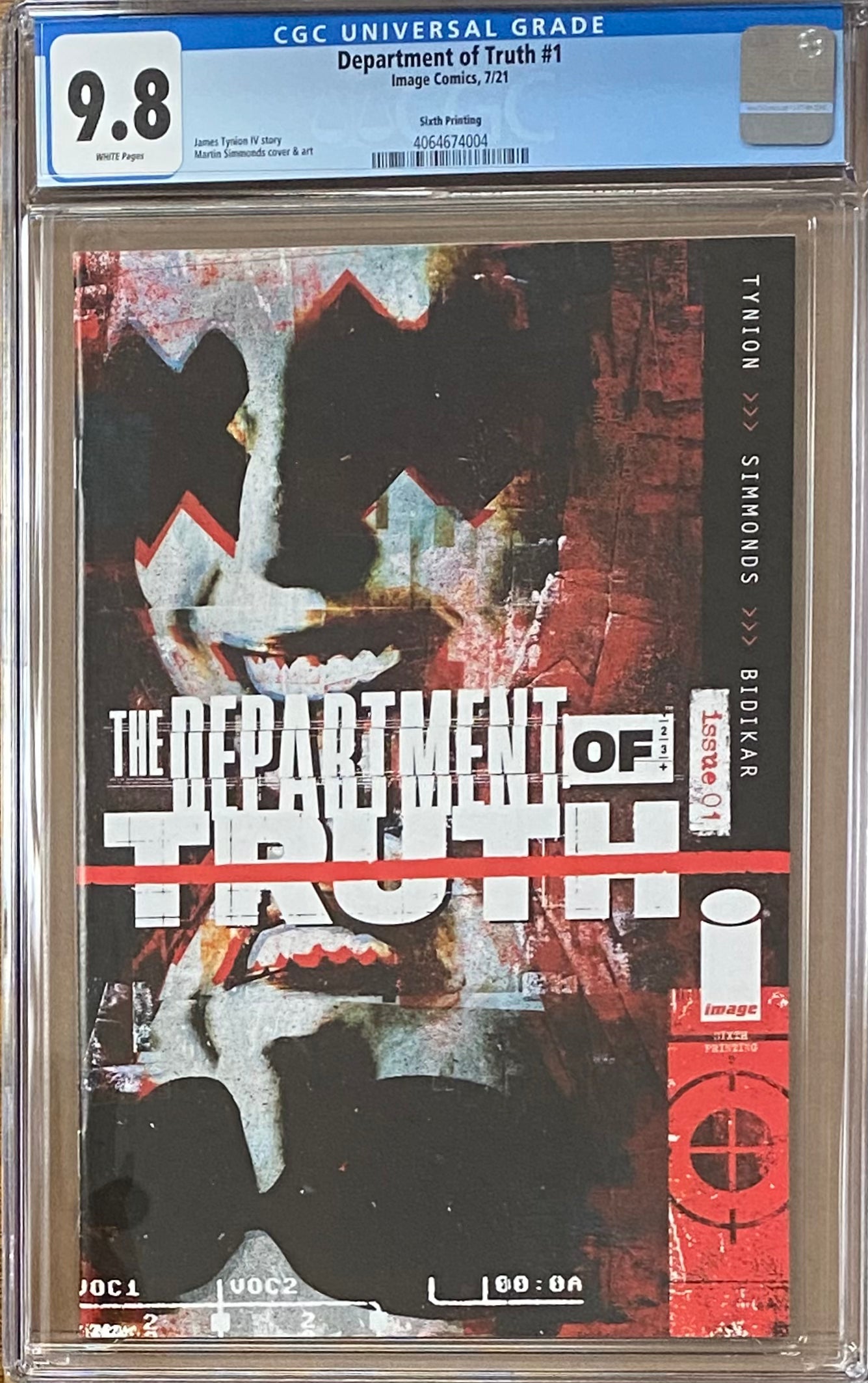 Department of Truth #1 Sixth Printing CGC 9.8