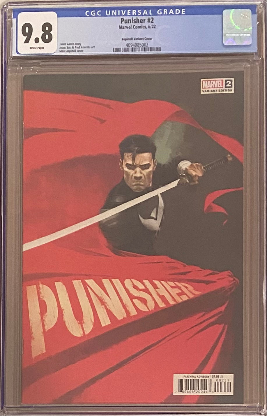 Punisher #2 Variant CGC 9.8