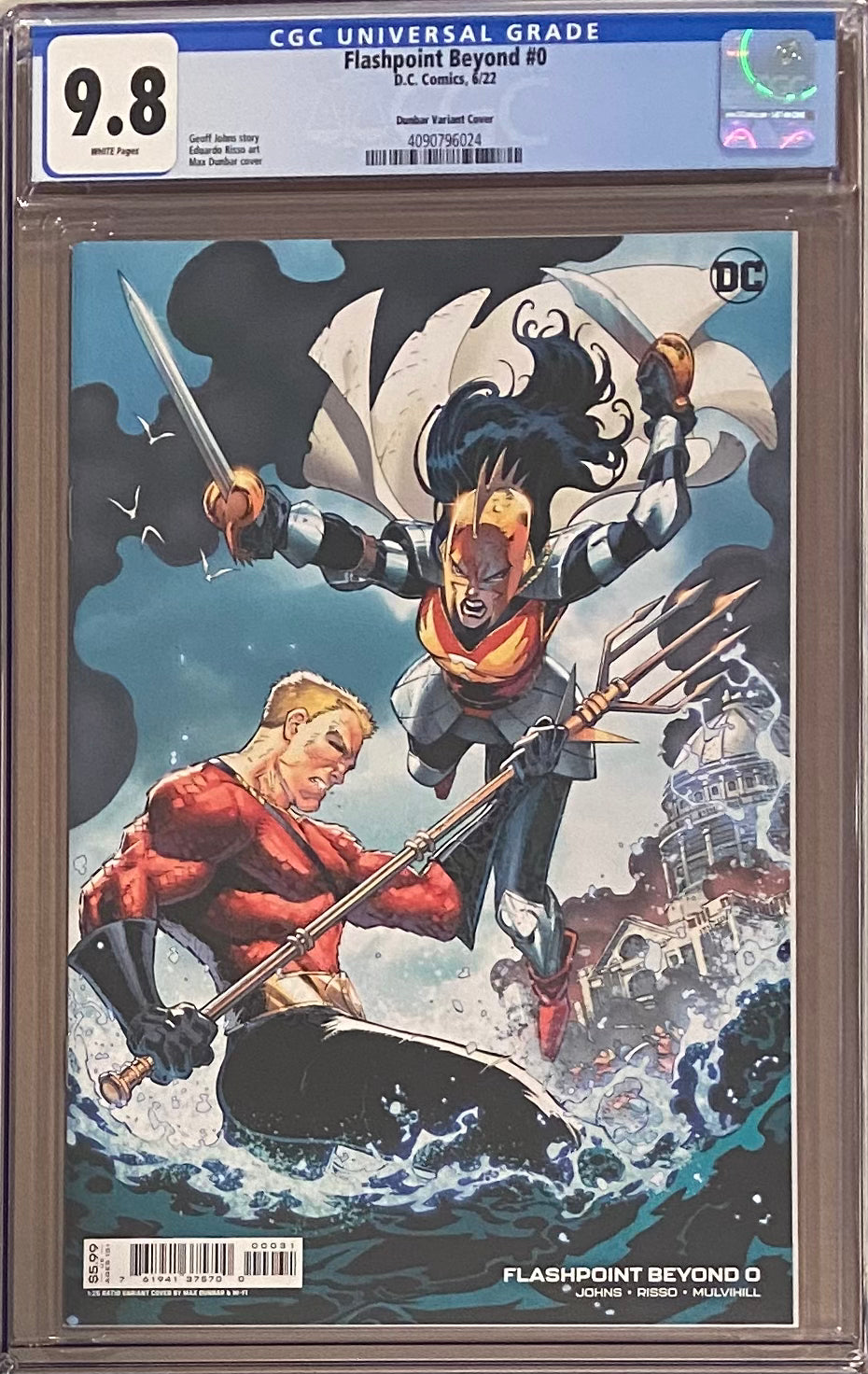 Flashpoint Beyond #0 Dunbar 1:25 Retailer Incentive Variant CGC 9.8