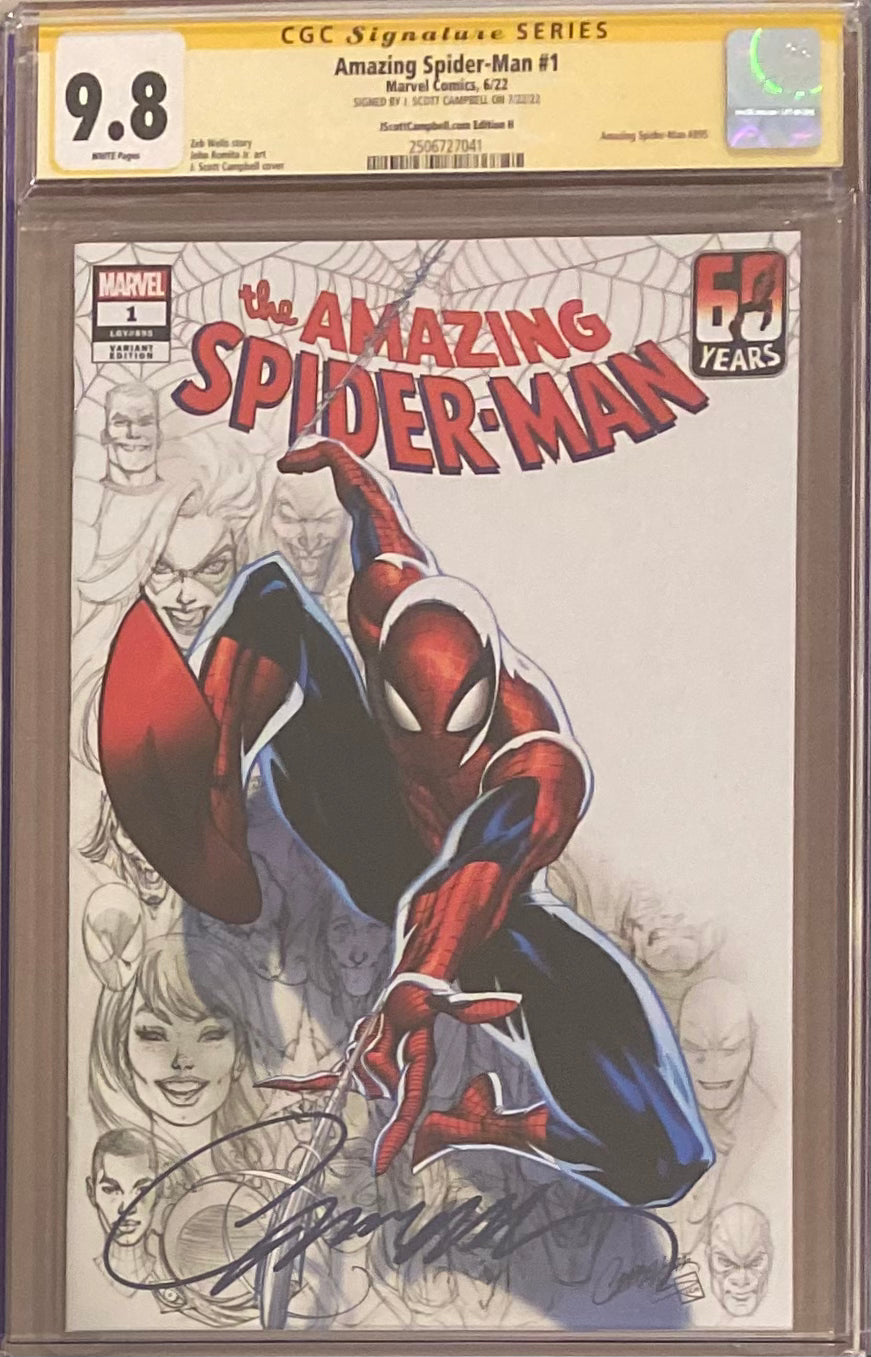 Amazing Spider-Man #1 J. Scott Campbell Edition H SDCC CGC 9.8 SS