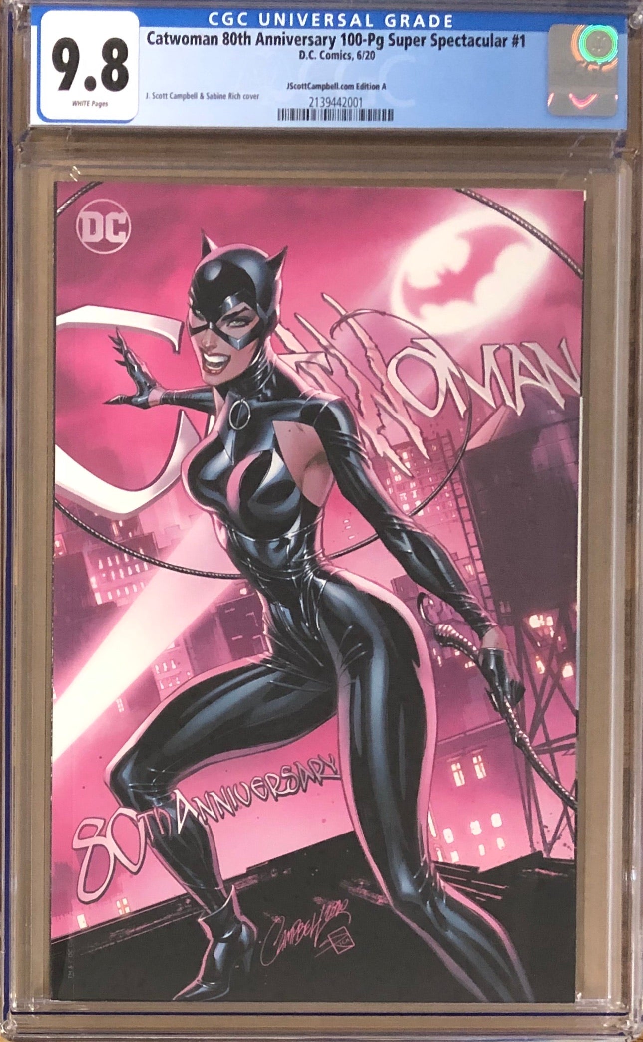Catwoman 80th Anniversary 100 Page Super Spectacular #1 J. Scott Campbell Exclusive A "Modern" CGC 9.8