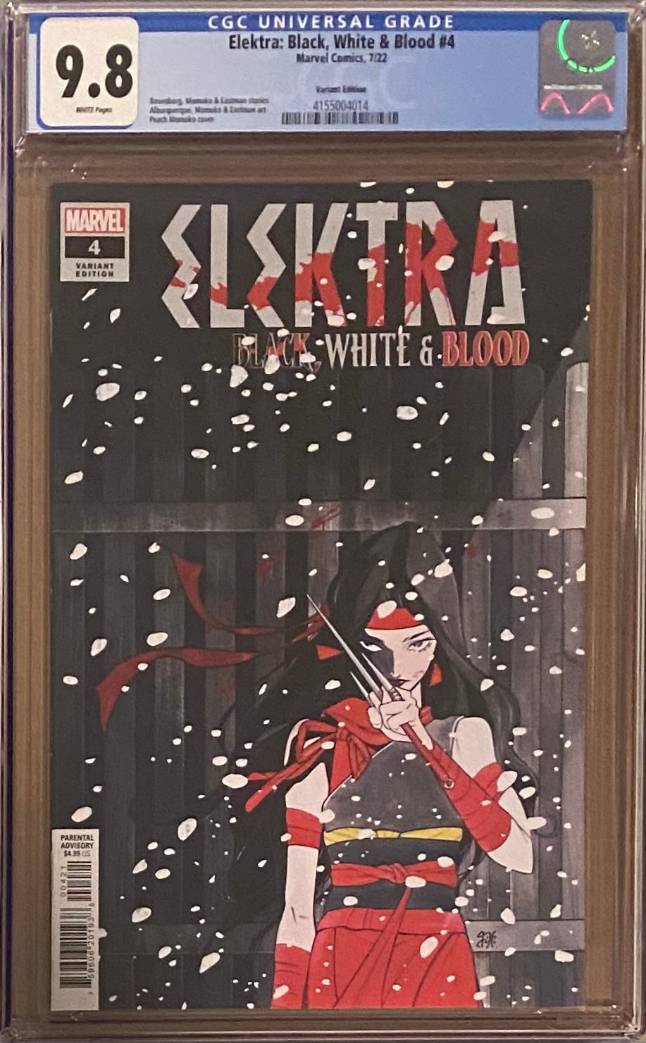 Elektra: Black, White, & Blood #4 Momoko Variant CGC 9.8