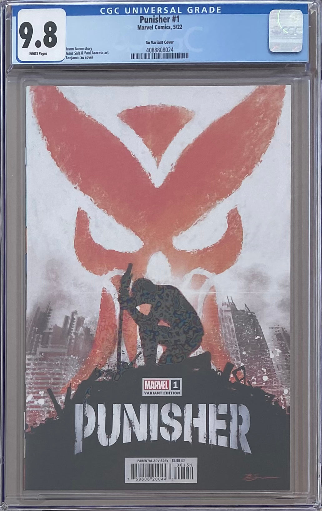 Punisher #1 Su Variant CGC 9.8