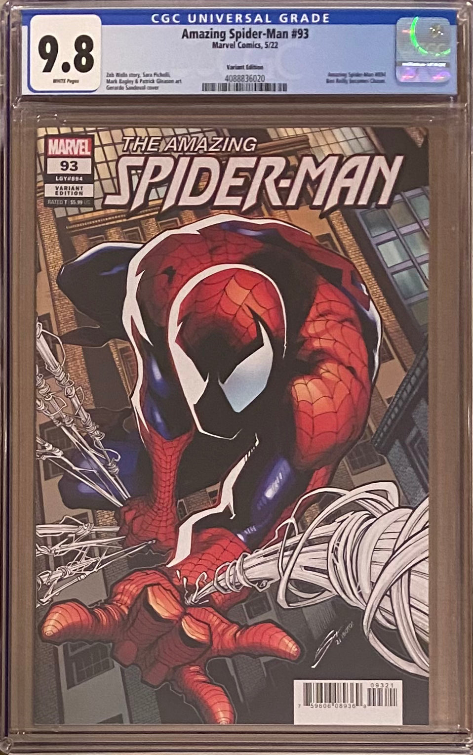 Amazing Spider-Man #93 Sandoval 1:25 Retailer Incentive Variant CGC 9.8 - First Chasm!