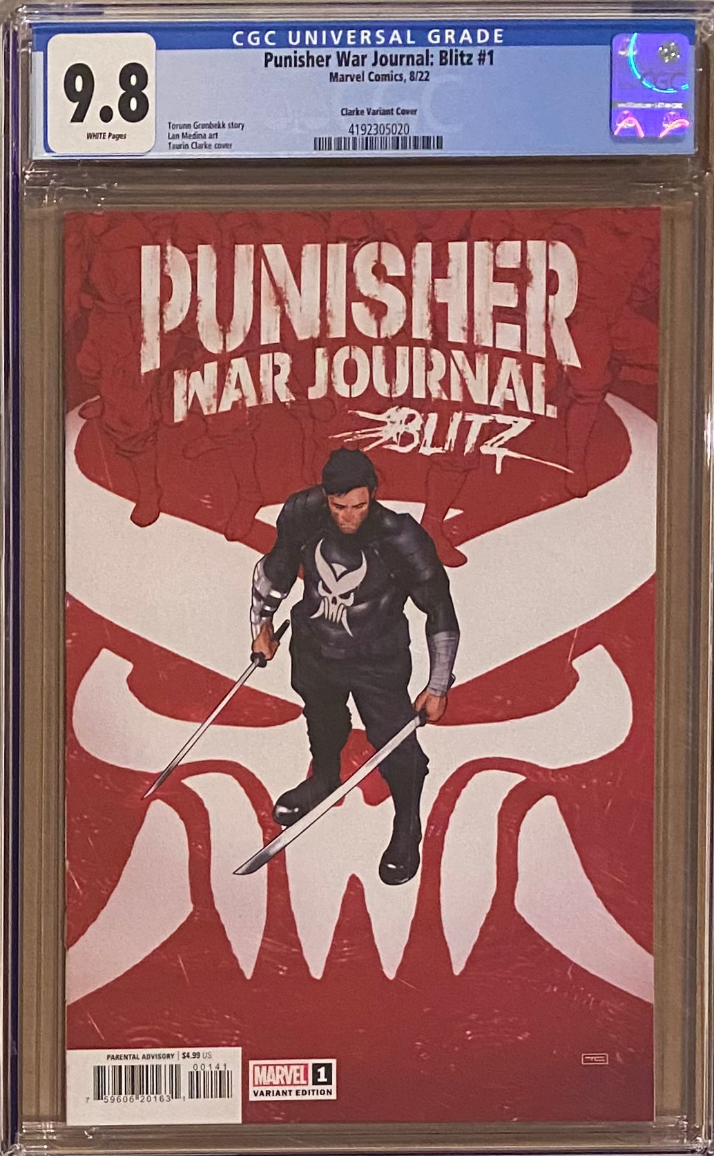 Punisher War Journal: Blitz #1 Clarke 1:25 Retailer Incentive Variant CGC 9.8