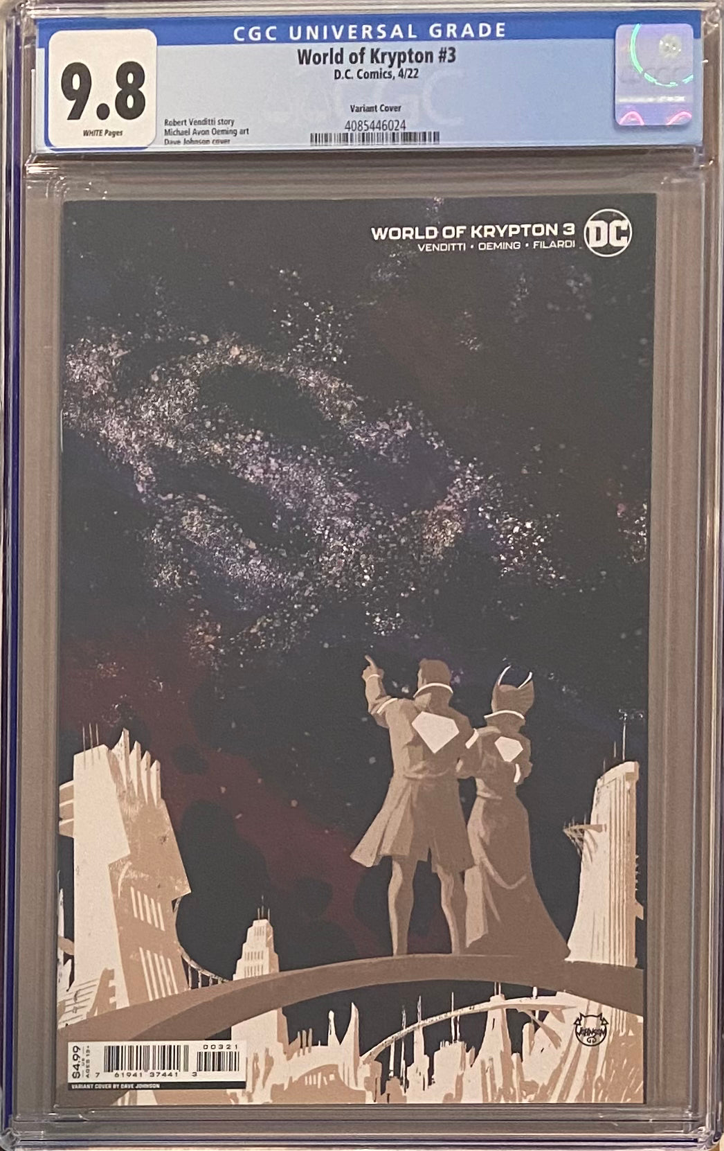 World of Krypton #3 Variant CGC 9.8